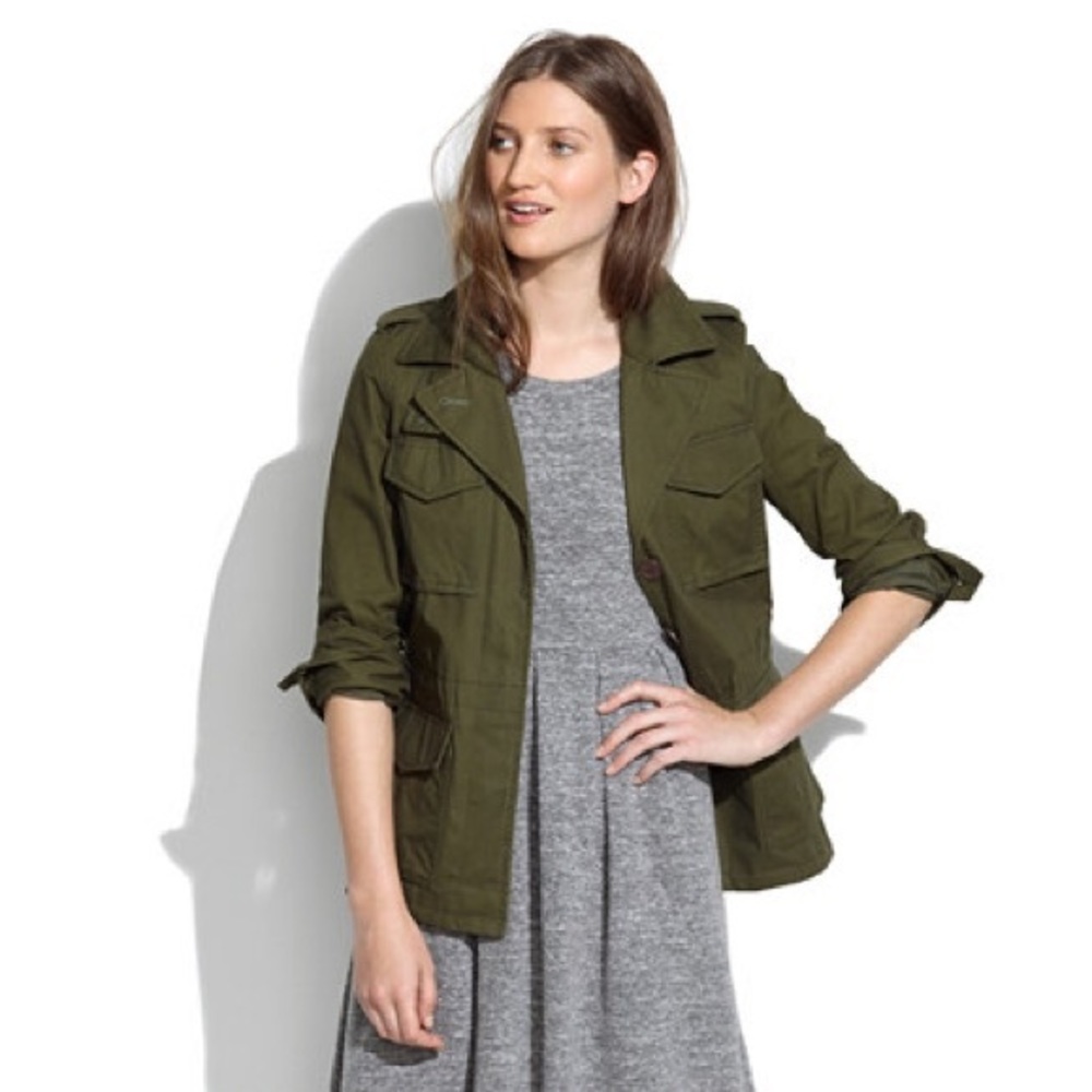 madewell allweather outbound military jacket L